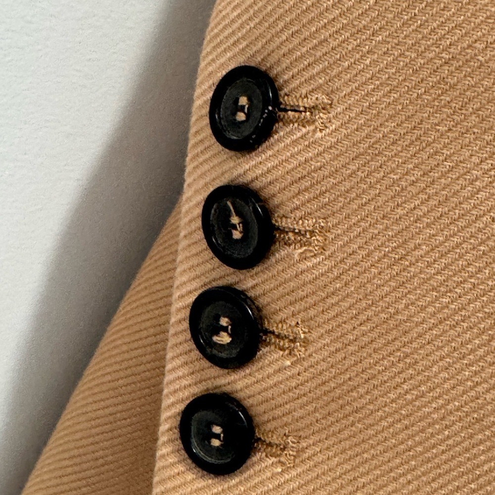 Zara Camel Double-Breasted Coat - Picture 5 of 6